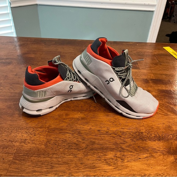 On Running On Cloudnova silver gray orange size women’s 8 - Picture 1 of 12